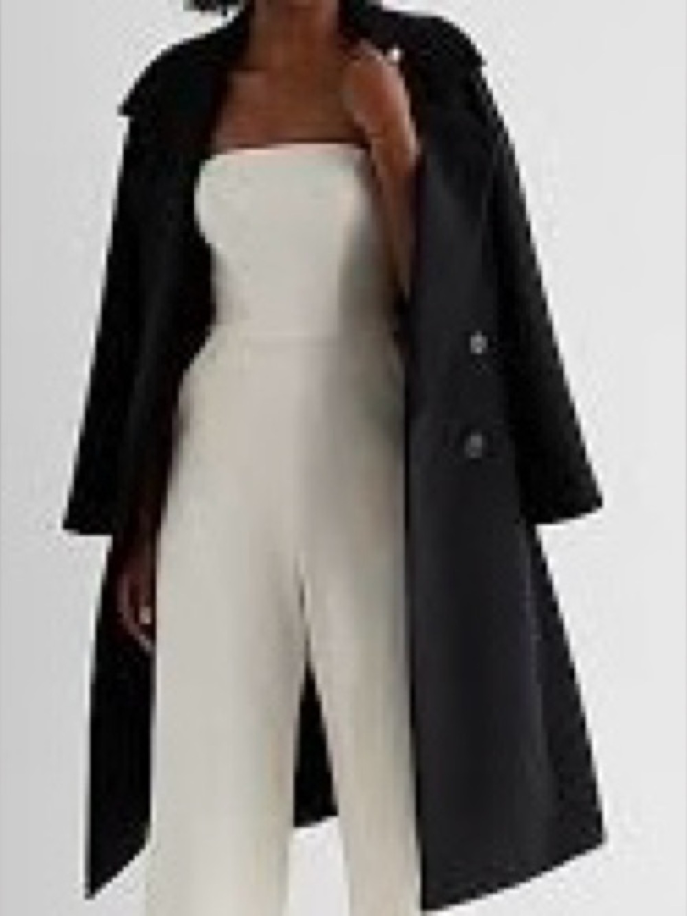 Express Wide Leg Jumpsuit in Cream